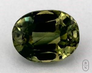 This 1.10 Oval Green Sapphire is sold exclusively by Blue Nile 