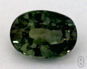 This 1.14 Oval Green Sapphire is sold exclusively by Blue Nile 