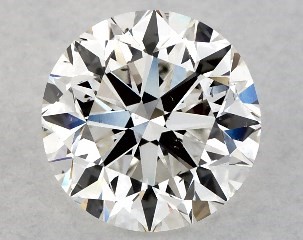 This 1 carat  round diamond G color si1 clarity has Very Good proportions and a diamond grading report from GIA