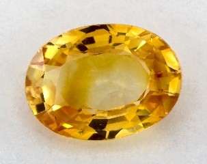 1.16 carat Oval Natural Yellow Sapphire