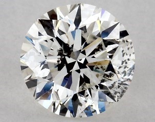 This 1 carat  round diamond I color si2 clarity has Excellent proportions and a diamond grading report from GIA