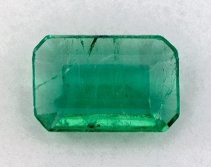 This 0.86 Emerald Green Emerald is sold exclusively by Blue Nile 