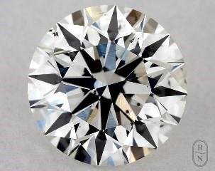This 1.01 carat  round diamond I color si1 clarity has Excellent proportions and a diamond grading report from GIA