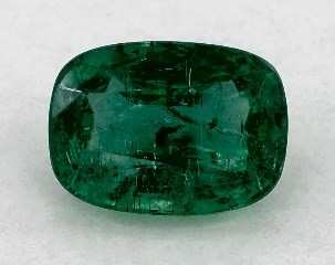 1.94 carat Cushion Natural Green Emerald