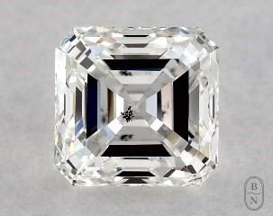 This asscher cut 1.04 carat F color si1 clarity has a diamond grading report from GIA