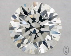 This 0.51 carat  round diamond I color si1 clarity has Excellent proportions and a diamond grading report from GIA