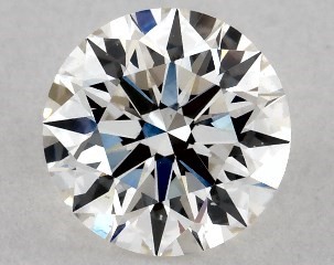 0.53 Carat H-VS2 Excellent Cut Round Diamond