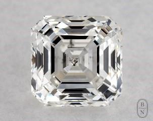 This asscher cut 1.04 carat F color si1 clarity has a diamond grading report from GIA