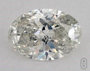 This oval cut 1.01 carat H color si1 clarity has a diamond grading report from GIA