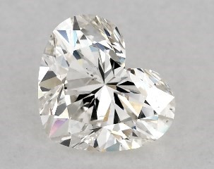 1.02 Carat I-SI1 Heart Shaped Diamond