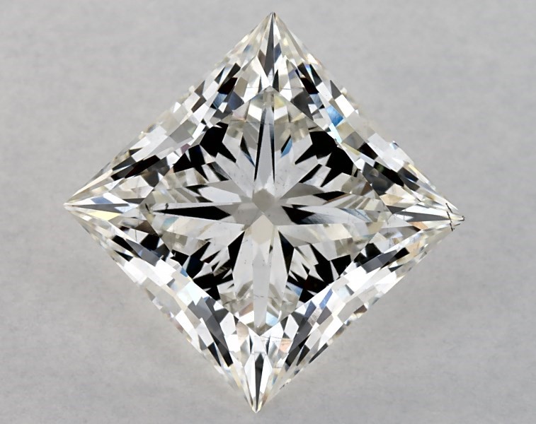4.39 carat princess diamond, H VS2