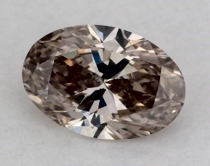0.30 Carat Fancy Yellowish Brown-SI2 Oval Cut Diamond