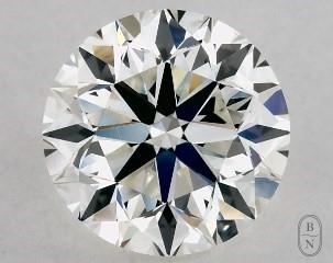 This 1.01 carat  round diamond I color vvs2 clarity has Very Good proportions and a diamond grading report from GIA