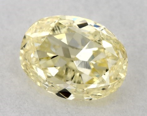 GIA 0.41 Carat Fancy Yellow-VS1 Oval Cut Diamond