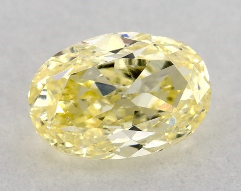 GIA 0.40 Carat Fancy Yellow-VVS2 Oval Cut Diamond