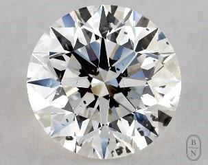 This 1 carat  round diamond I color si2 clarity has Excellent proportions and a diamond grading report from GIA