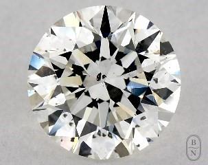 This 1.5 carat  round diamond H color si1 clarity has Excellent proportions and a diamond grading report from GIA