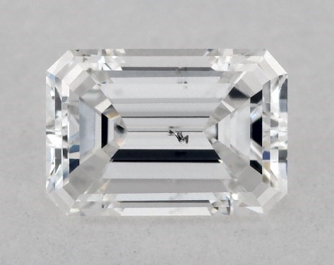 GIA 0.32 Carat D-SI1 Good Cut Emerald Diamond