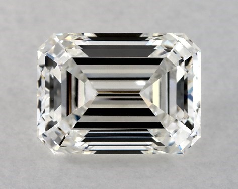 GIA 3.00 Carat H-VS1 Ideal Cut Emerald Diamond