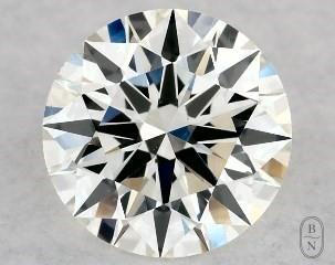 This 0.57 carat  round diamond I color vs2 clarity has Excellent proportions and a diamond grading report from GIA