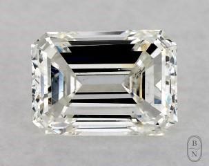 This emerald cut 1.01 carat I color si1 clarity has a diamond grading report from GIA