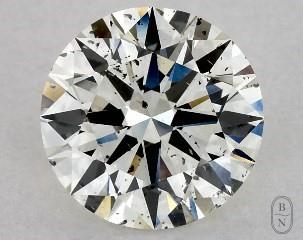 This 1.15 carat  round diamond J color si1 clarity has Excellent proportions and a diamond grading report from GIA