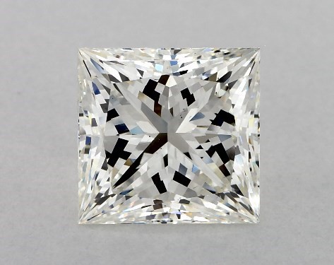 GIA 4.10 Carat H-VS2 Ideal Cut Princess Diamond