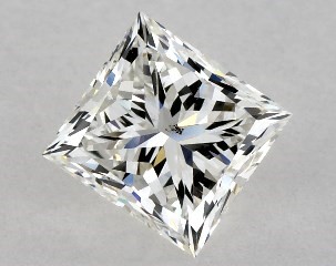 1.00 Carat H-SI1 Princess Cut Diamond