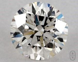 This 1 carat  round diamond J color si1 clarity has Excellent proportions and a diamond grading report from GIA