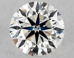 This 1 carat  round diamond J color si1 clarity has Very Good proportions and a diamond grading report from GIA