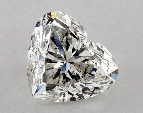GIA 1.50 Carat H-SI2 Ideal Cut Heart Diamond