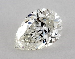 1.00 Carat H-SI1 Pear Shaped Diamond