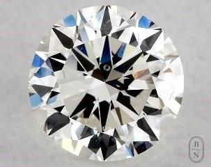 This 1 carat  round diamond H color si1 clarity has Very Good proportions and a diamond grading report from GIA