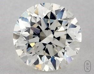 This 1.01 carat  round diamond I color si2 clarity has Very Good proportions and a diamond grading report from GIA
