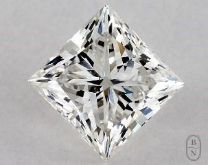 This princess cut 1 carat H color si1 clarity has a diamond grading report from GIA