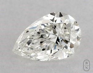 This pear shaped 1 carat I color si1 clarity has a diamond grading report from GIA