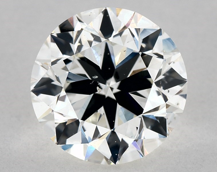 3.01 carat round diamond, I SI1
