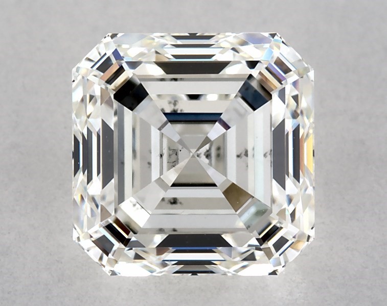 1.82 carat asscher diamond, I SI1