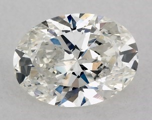 1.00 Carat H-SI1 Oval Cut Diamond