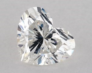 This heart shaped 1 carat I color si1 clarity has a diamond grading report from GIA