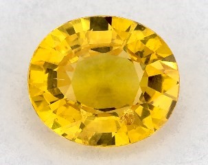 This 1.00 Oval Yellow Sapphire is sold exclusively by Blue Nile 