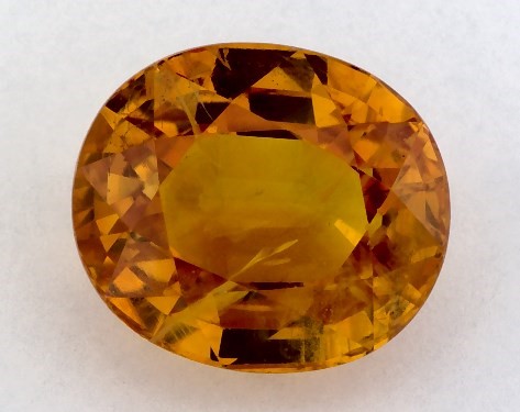 3.53 Carat Oval Natural Yellow Sapphire