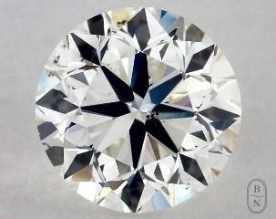 This 1 carat  round diamond I color si1 clarity has Very Good proportions and a diamond grading report from GIA