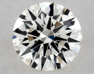 This 0.24 carat  round diamond K color if clarity has Excellent proportions and a diamond grading report from GIA