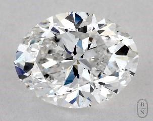 This oval cut 1 carat E color si1 clarity has a diamond grading report from GIA