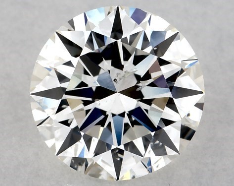 GIA 1.00 Carat H-SI2 Excellent Cut Round Diamond