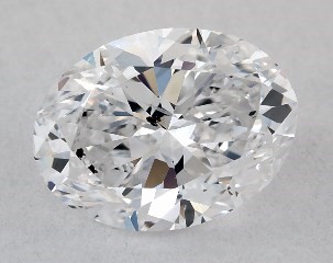 1.00 Carat D-SI1 Oval Cut Diamond