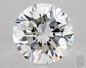 This 3.02 carat  round diamond H color si1 clarity has Very Good proportions and a diamond grading report from GIA