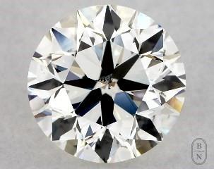 This 1 carat  round diamond J color si1 clarity has Very Good proportions and a diamond grading report from GIA