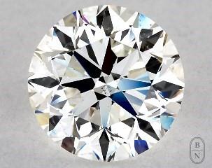This 2 carat  round diamond I color si1 clarity has Very Good proportions and a diamond grading report from GIA